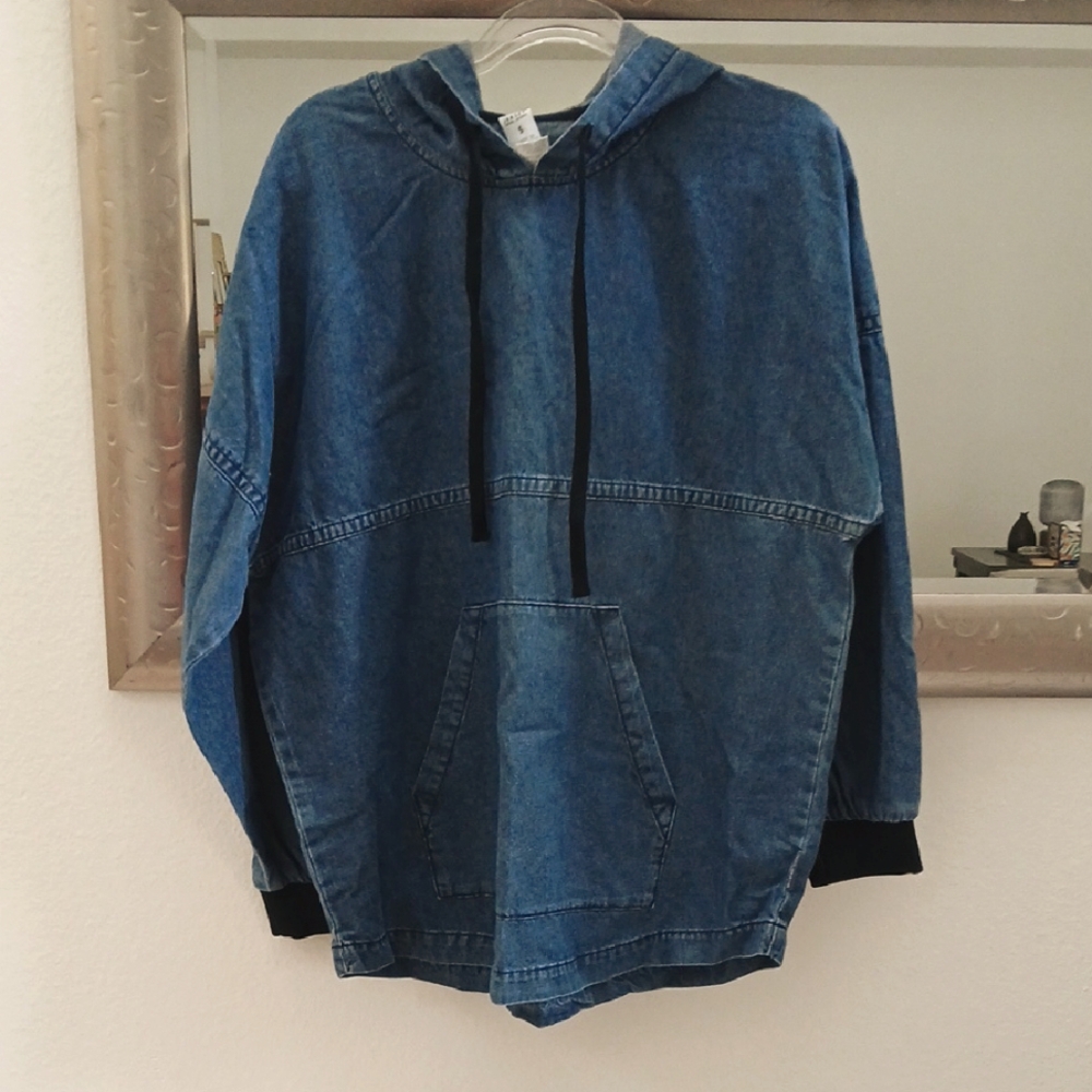 Denim Blue Hooded Spirit Jersey